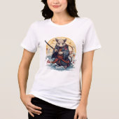 サムライラット 女性用Tシャツ トライブレンドＴシャツ (正面)