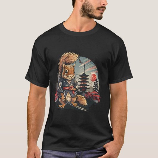 サムライリス日本のパゴダテンプルジャパネ Tシャツ (正面)