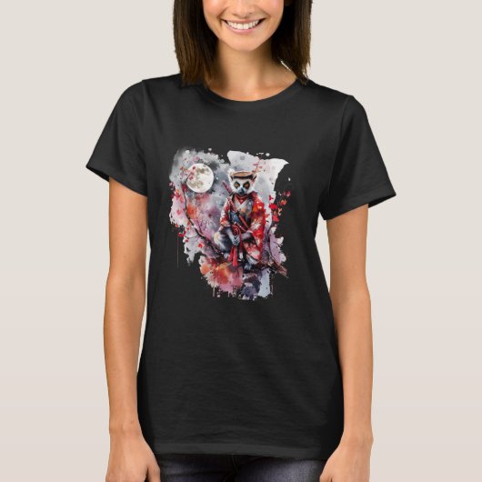 サムライレムーン日本のア日本のートウォリアー Tシャツ (正面)
