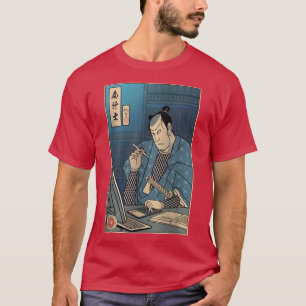 サムライ会計士浮世絵サムライ会計日本 Tシャツ