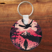 サムライ保キーチェーンで鍵を安全 キーホルダー (裏面)