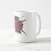サムライ墨絵マグカップ コーヒーマグカップ (正面右)