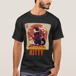 サムライ子猫vsアニメネコ革命 tシャツ