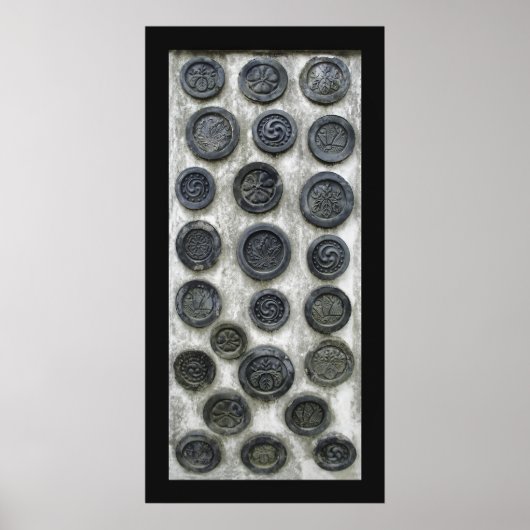 サムライ家紋 ポスター (正面)