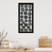 サムライ家紋 ポスター (キッチン)