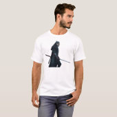 サムライ封建武士 1X00012 ホワイト Tシャツ (正面フル)