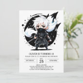 サムライ忍者武術アーツ誕生日 招待状 (スタンド正面)