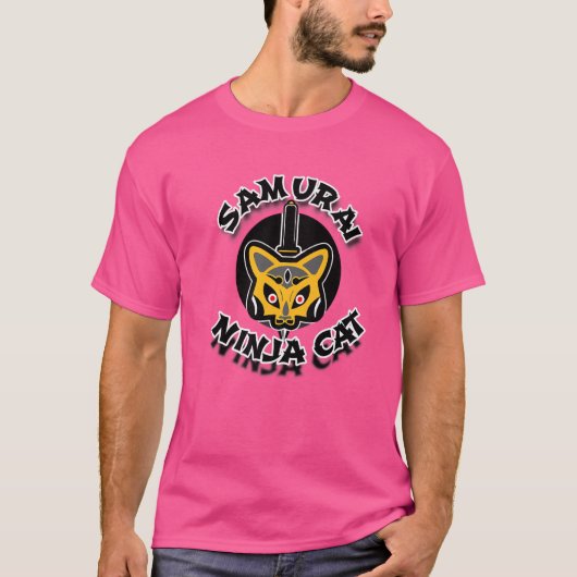 サムライ忍者猫 Tシャツ (正面)