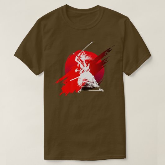 サムライ日本のイファイターI武術アーツサムライ Tシャツ (デザイン正面)