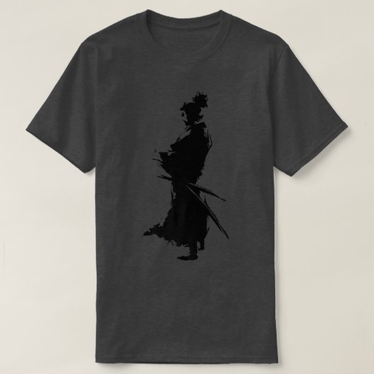 サムライ日本のウォリアーフード付きスウェットシャツ剣(2) Tシャツ (デザイン正面)