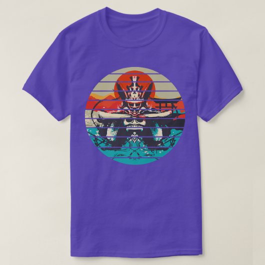 サムライ日本のウォリアーレトロ(2) Tシャツ (デザイン正面)