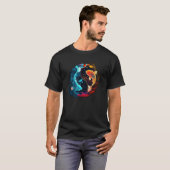 サムライ日本のエステティックコイ魚4 Tシャツ (正面フル)