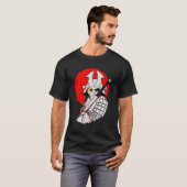 サムライ日本のキャット日本のカタナBobtail Cat A Tシャツ (正面フル)