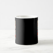 サムライ日本のグレートダネタトゥーかわいい浮世絵 コーヒーマグカップ (中央)