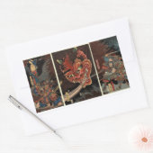 サムライ日本のシール 長方形シール (封筒)