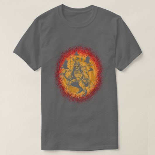 サムライ日本のジャパン武術芸術戦士(2) Tシャツ (デザイン正面)