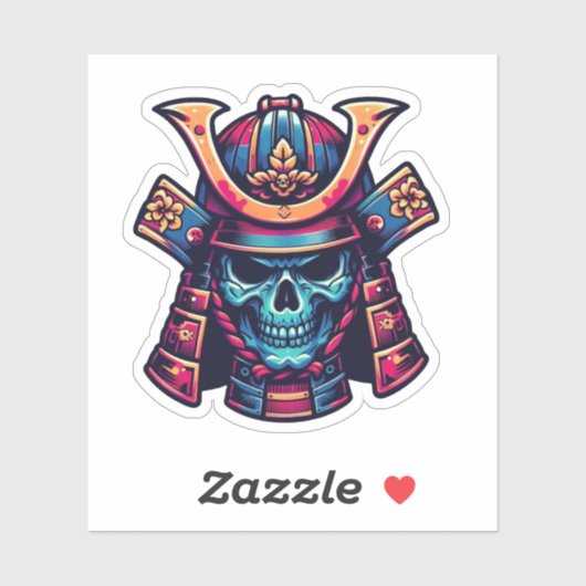 サムライ日本のスカル シール (シート)