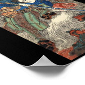 サムライ日本のズ絵画のc.1800年代 ポスター (角)