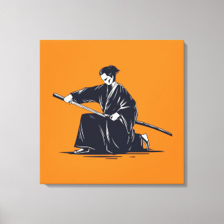 サムライ日本のズ絵画キャンバス印刷 キャンバスプリント