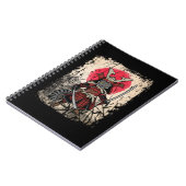 サムライ日本のネコの剣士 ノートブック (左側)