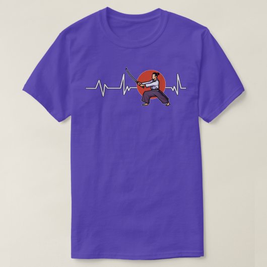 サムライ日本のハートビートジャパン贈り物サムライ(2) Tシャツ (デザイン正面)