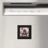 サムライ日本のビフットヴィンテージ浮世絵ワーリ マグネット (インサイチュ (食洗機))