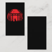 サムライ日本のファイターシルエット戦士ジャパン 名刺 (正面/裏面)