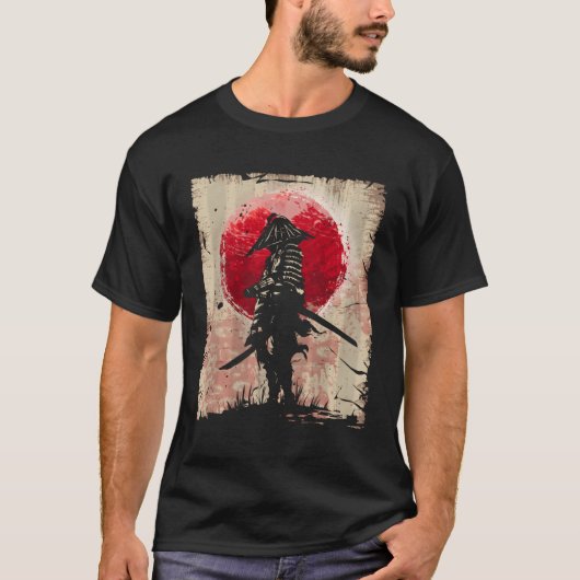 サムライ日本のファイター Tシャツ (正面)