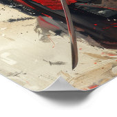 サムライ日本のフル体ポートレートプリント ポスター (角)