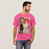 サムライ日本のンビフットUfo浮世絵片名ヴィンタグ Tシャツ (正面フル)