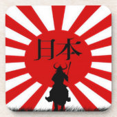 サムライ日本のン&日本飲み物用コースター国旗 コースター (正面)