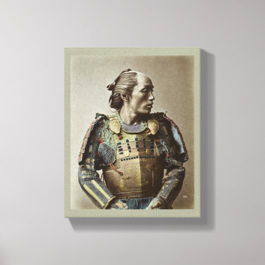 サムライ日本のヴィンテージ写真キャンバスアート キャンバスプリント (正面)