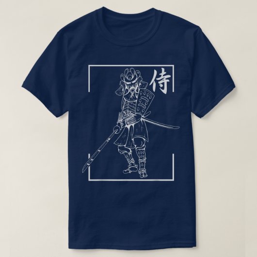 サムライ日本のーとキャラクターIウォリ日本のーズ Tシャツ (デザイン正面)