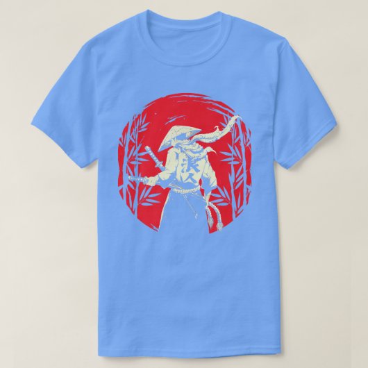 サムライ日本のー戦士ジャパン剣士H Tシャツ (デザイン正面)