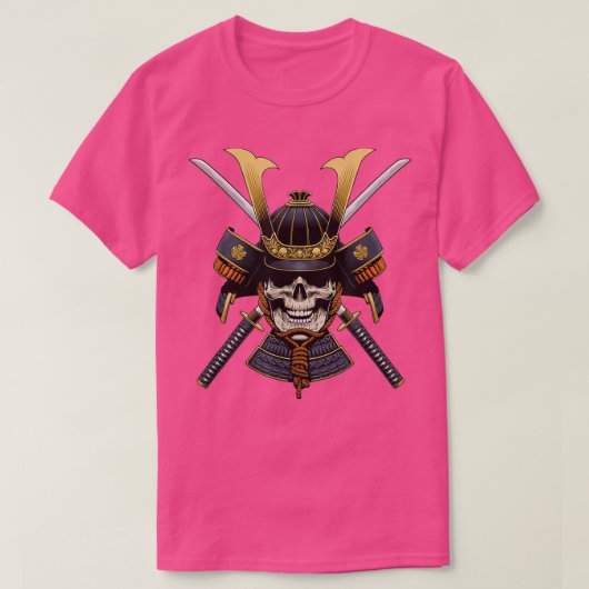 サムライ日本の戦士エステティック街 Tシャツ (デザイン正面)