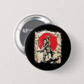 サムライ日本の戦士ヒーロー日本の剣士 缶バッジ (正面&裏面)