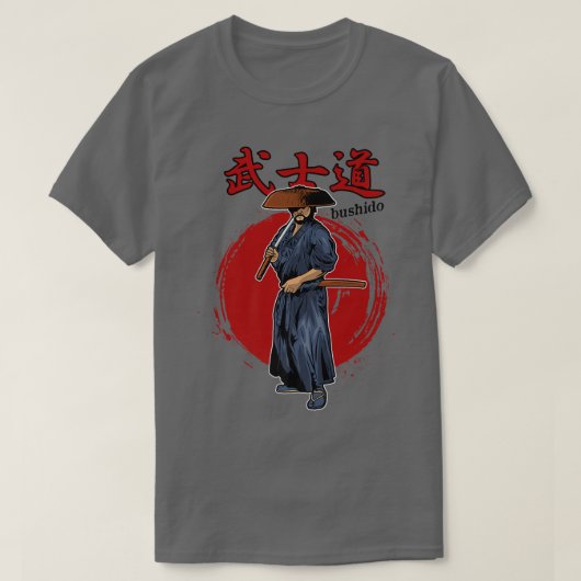  – サムライ日本の武士道プレミアムTシャツコピー株式会社 Tシャツ (デザイン正面)