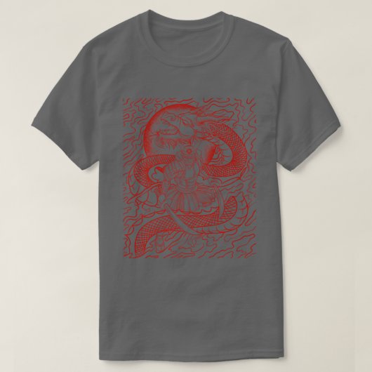 サムライ日本の武術アーツギフト Tシャツ (デザイン正面)