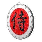 サムライ日本の漢字の記号 ダーツボード (正面右)