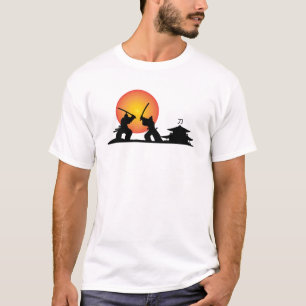 サムライ日本の、Tシャツ、DAMクリエイティブ Tシャツ