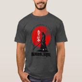 サムライ武士道ディシプリン 日本の赤い太陽 Tシャツ (正面)