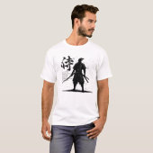 サムライ水墨画風 Tシャツ (正面フル)