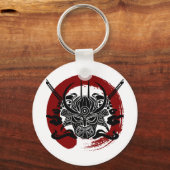 サムライ独身のエンソ血統サークル キーホルダー (正面)