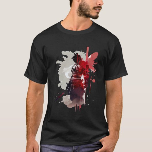 サムライ男性へン&レディース浪人5 Tシャツ (正面)