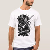サムライ精神:強さと誇りの美学 Tシャツ (正面)