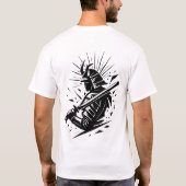 サムライ精神:強さと誇りの美学 Tシャツ (裏面)
