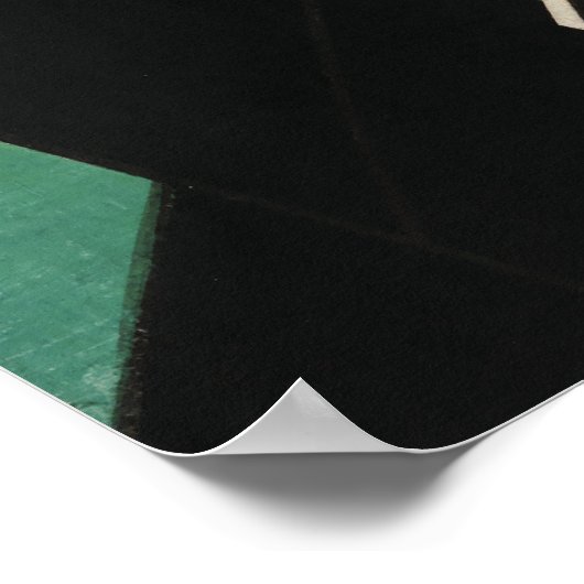 サムライ1863アンティーク日本の木版プリント ポスター (角)