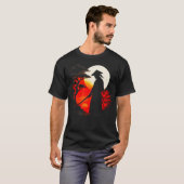 サムライ・イン・サンセット - 日本 Tシャツ (正面フル)