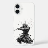 サムライ・ウォリアー・イン・アクション 日本の芸術 陶器 Case-Mate iPhoneケース (裏面)