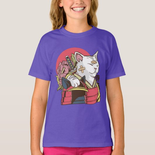 サムライ・ウォリアー・キャット Tシャツ (正面)